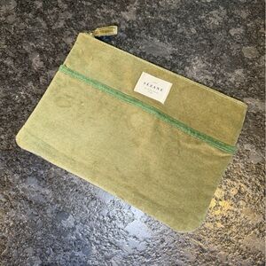 Sézane logo cosmetic pouch